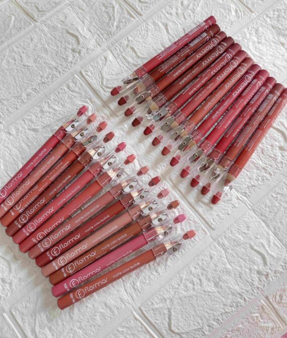 Flormar Waterproof Lip Pencil Set of 12